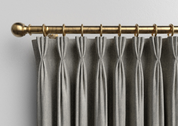 Delicate Chevron, Davy Grey - Made to Measure Curtains - Image 11